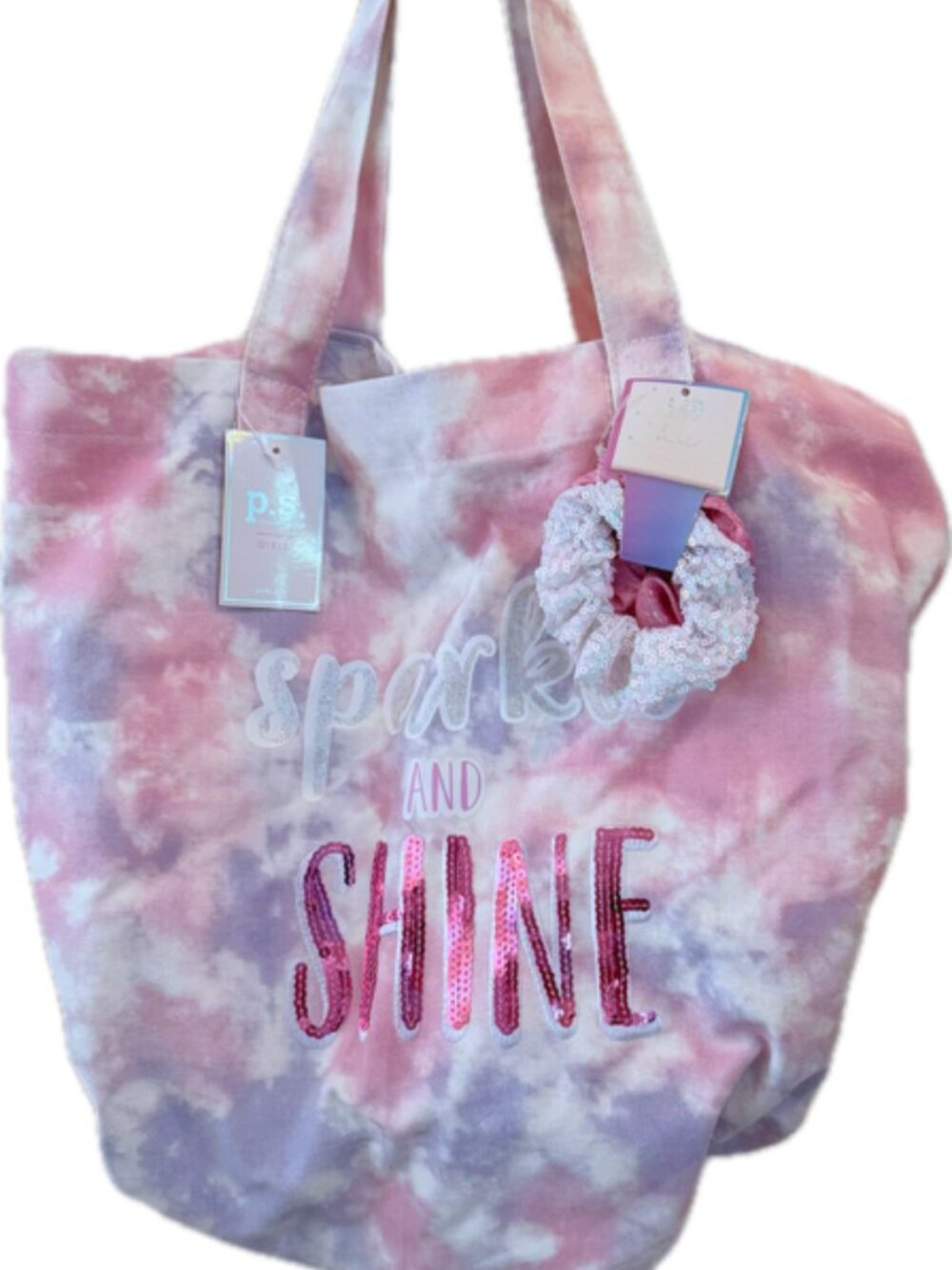 Tote Bag with Hair Scrunchies